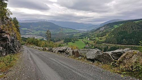 Vossevangen from Nye Tverrbergsvegen