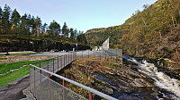 Parking lot at Skjervsfossen