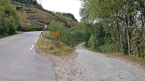 The start of Seimsgrendvegen