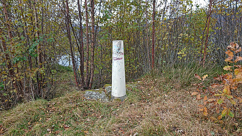 The trig marker at Sandbrekketoppen