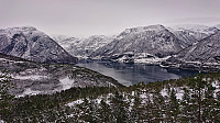Looking back at Maurangerfjorden