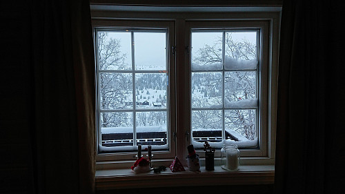 View from the cabin before the trip