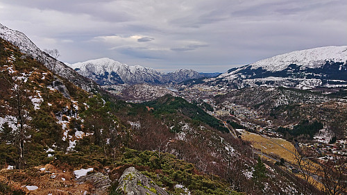 Southwest from the cabin with Livarden to the left