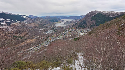 Arna and Arnavågen from the descent