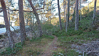 The unmarked trailhead
