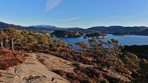 The inner parts of Lysefjorden from Austneset
