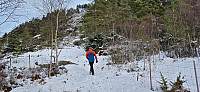 The marked trailhead