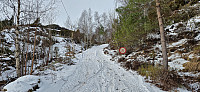 Start of the tractor road
