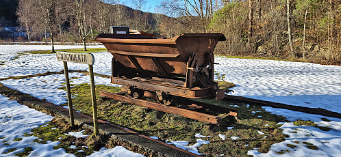 Mine cart from the mines at Litlabø