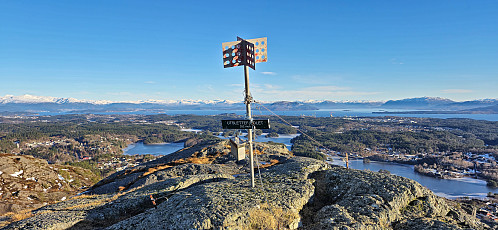 The trig marker at Utsletteslottet (not at the highest point!)