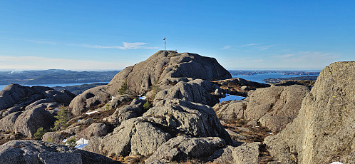 The summit of Utslettefjellet