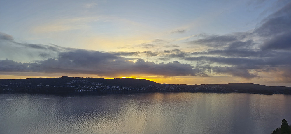 View from Lønborg at the start of the hike