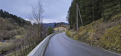 Following Bontveitvegen to Kaland with Tempelet at the center