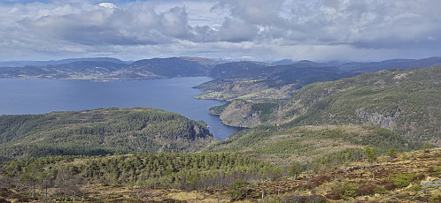 Bjørnafjorden from Aksla