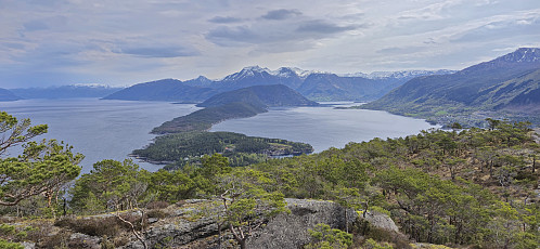 Looking back at Snilstveitøy (and more) from Vardhaugen
