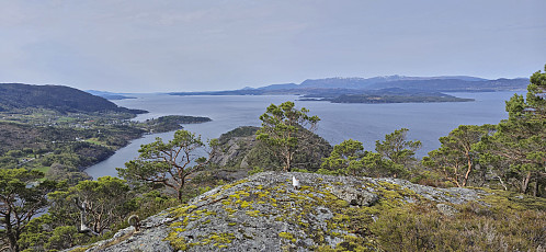 The summit of Skorpo with Tysnesøya in the background