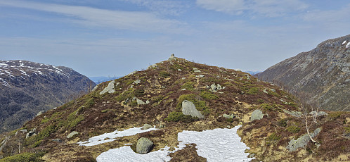 The summit of Tverrfjellet