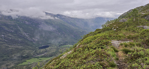 Eksingedalen from the ascent to Mysterfjell