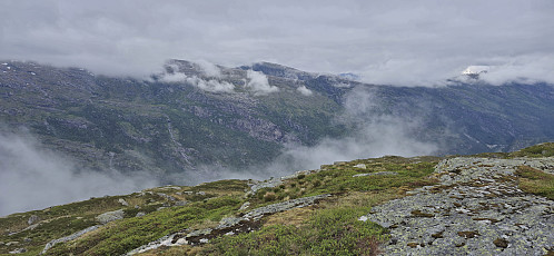 Hornafjellet (and part of Slettefjellet (left)) from Mysterfjell
