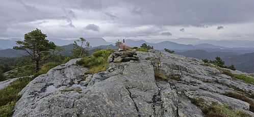 The small summit cairn