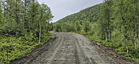 The new gravel road