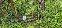 Leaving the main trail