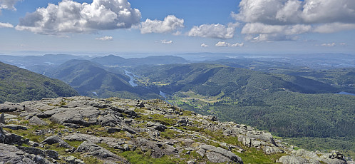 Hauglandsdalen from west of the summit of Søtefjellet NV