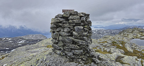 The summit cairn
