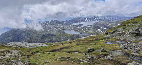 Southwest from the first part of the descent