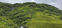 The steep ascent from Kvassdalen