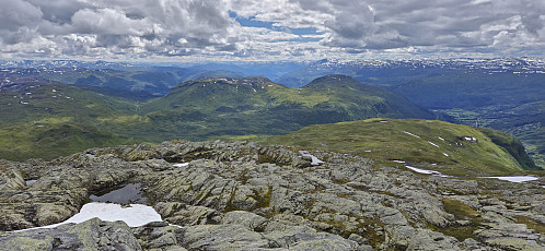 Tverrfjellet and Svolefjellet from the ascent from Bjørndalskamben