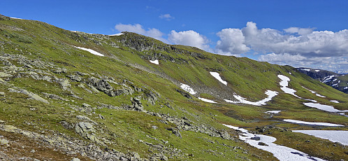 Looking back up at Sollifjellet