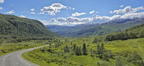Myrkdalen from the gravel road from Revhaugen
