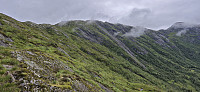 Looking up at Joskarfjellet