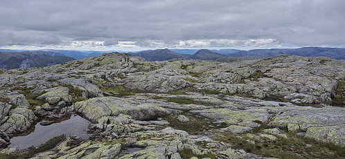 Slettefjellet and Hornafjellet from Høgafjellet