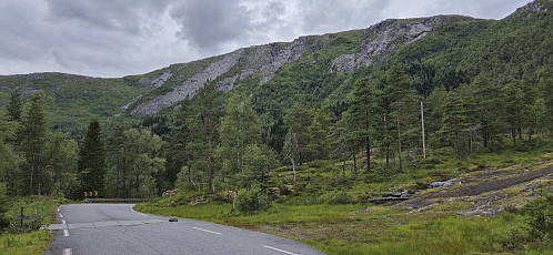Looking back up at Joskarfjellet from northwest of Nese
