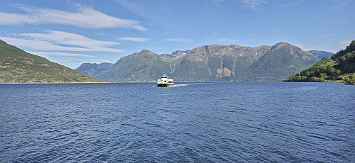 The express boat coming to take me back to Norheimsund