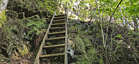 The first steep section