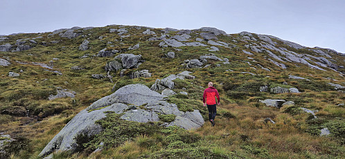 The final ascent to the summit