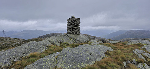 The summit cairn