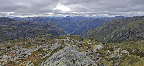 Modalen from south of the summit of Vest av Trollegilsbotnen