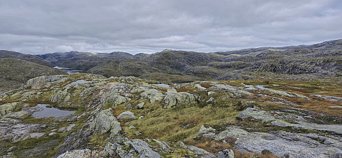 Eldhusfjellet from the northern summit at Skjerjevassryggen