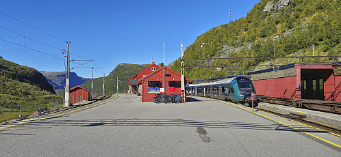 Arriving at Myrdal train station