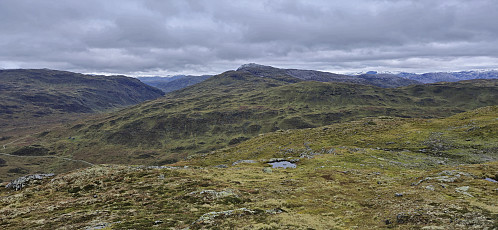 Larsfonnfjellet from Tverrfjellet/Fossanipa