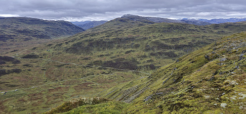Larsfonnfjellet from northwest of the summit of Tverrfjellet/Fossanipa