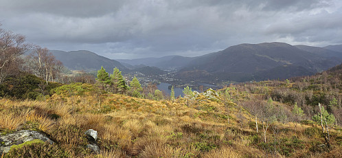 Looking back at Haukelandsvatnet