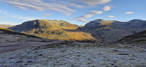 Towards Styvisdalseggi from south of Kjøroldenuten