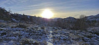 The trail to Kvernavatnet