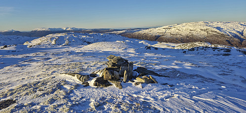 West from Røyrfjellet Øst with Gråfjellet to the right