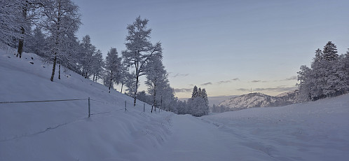 The road east of Storeklubben